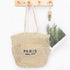 FAUX STRAW BRAIDED TOTE