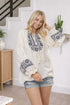 EMBROIDERED FLORAL BLOUSE