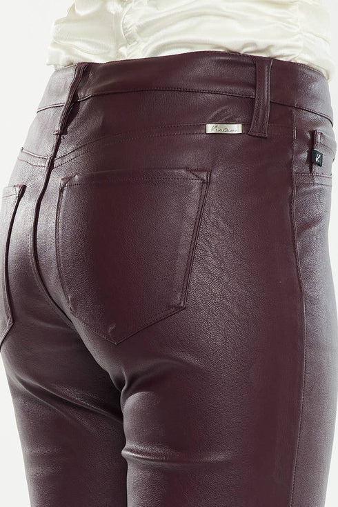 VEGAN LEATHER BOOTCUT PANT