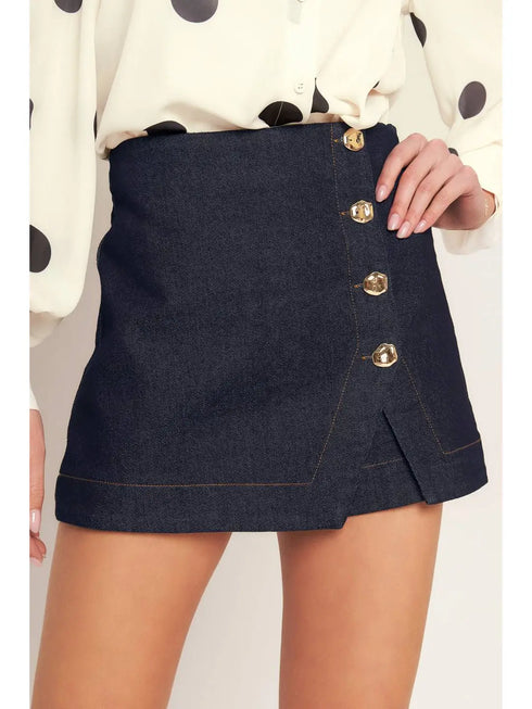DETAIL DENIM SKORT