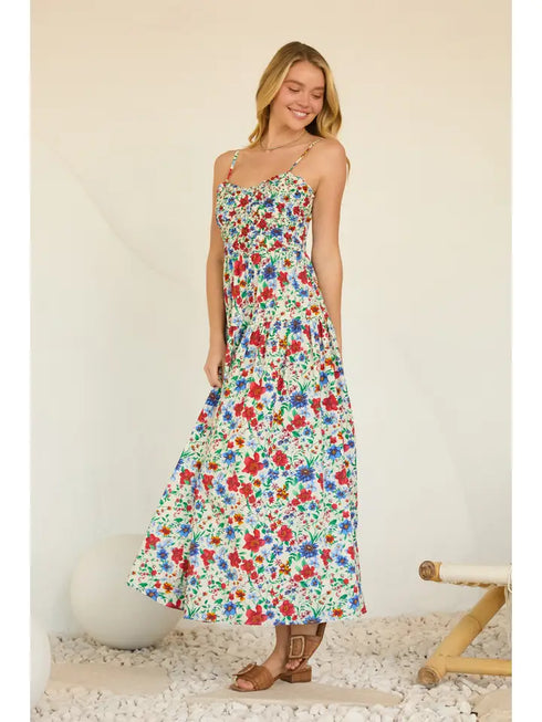 SUMMERTIME FLORAL MAXI DRESS