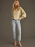 KHAKI GAUZE BUTTON UP