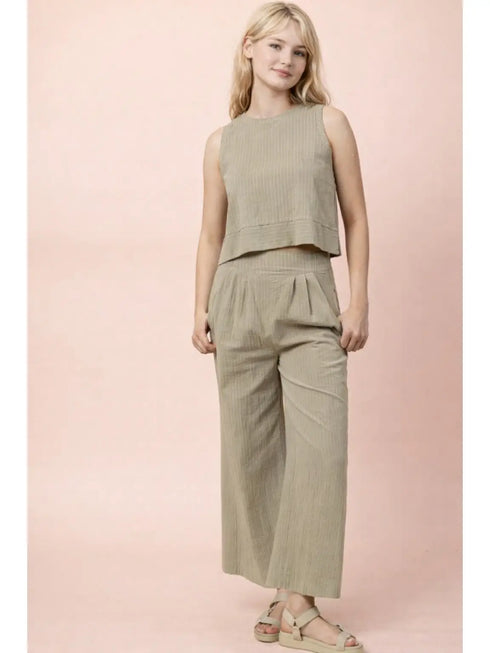 LINEN PANT SET