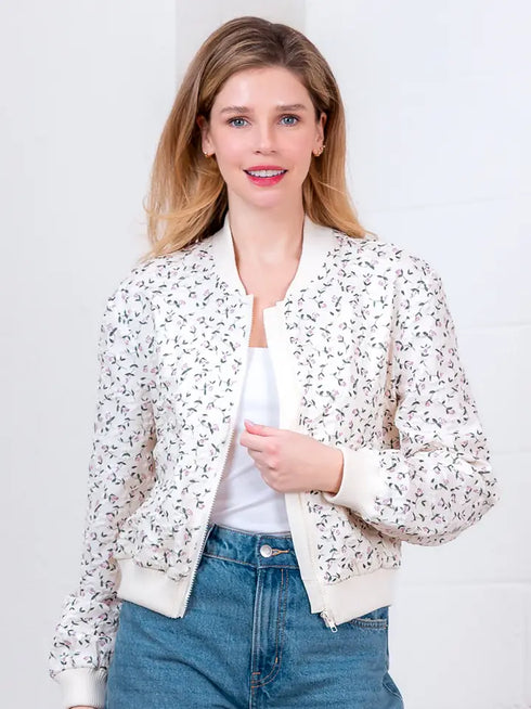 DAHLIA FLORAL BOMBER