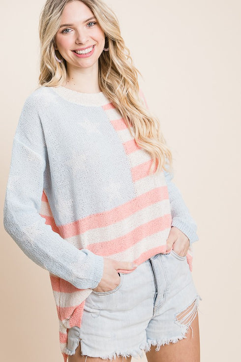 LIGHT SOFT FLAG SWEATER
