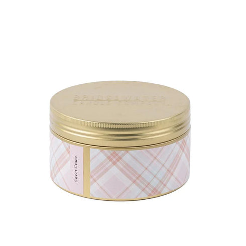 PLAID TIN CANDLE