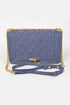 QUILTED DENIM SHOUDLER BAG