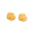 WR TEXTURED ABSTRACT GOLD EARRINGS
