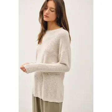 LIGHTWEIGHT COTTON SWEATER