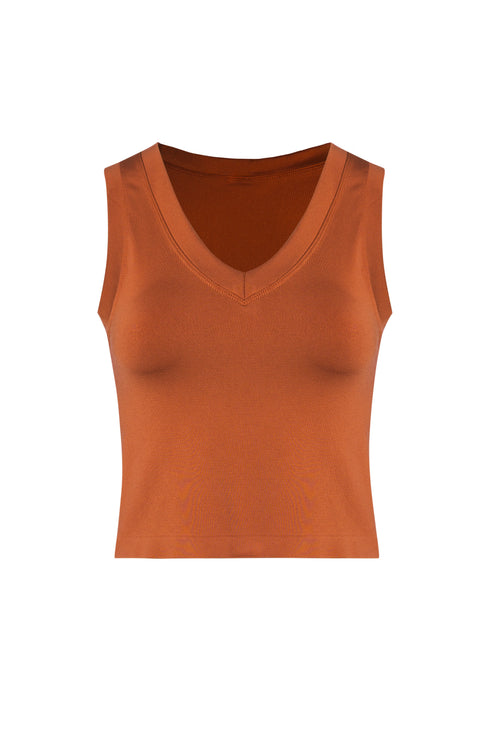 SMOOTH V CROP TANK