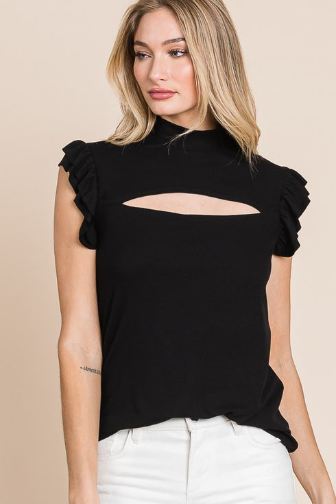 KAMILA RUFFLE TOP