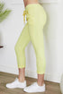 LEMON DRAWSTRING CRINKLE PANT