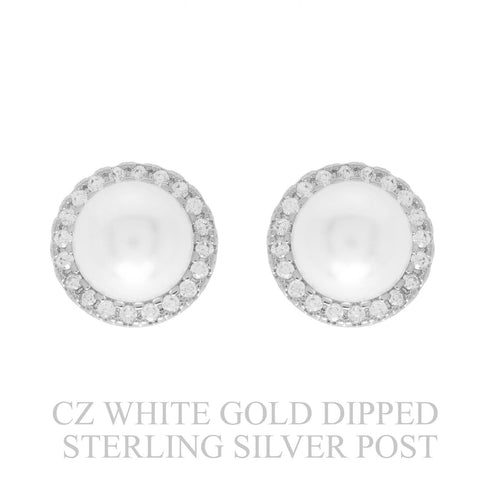 VIOLA PEARL HALO EARRINGS