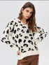 SOFT LEOPARD HOODED SWEATER