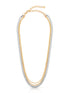 MIXED METALS STRANDS NECKLACE