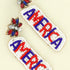 AMERICA BEADED EARRINGS