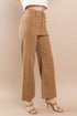 CAMEL RAW HEM PANT