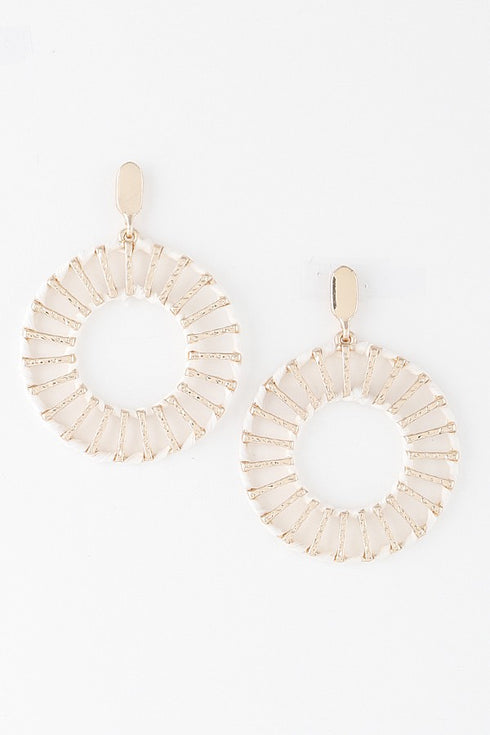 TWISTED WEAVE EARRINGS