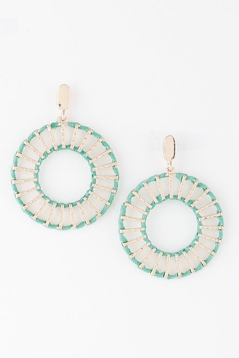 TWISTED WEAVE EARRINGS