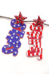 AMERICA BEADED EARRINGS