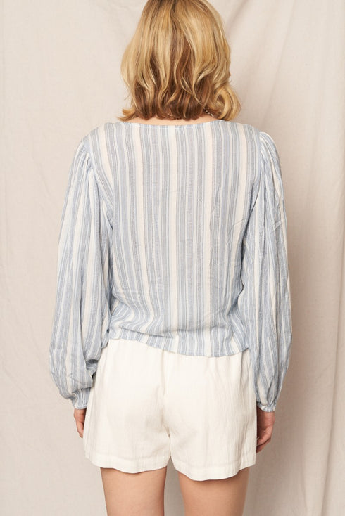 NAUTICAL BLUES STRIPED SHIRT
