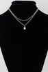 DOUBLE CRYSTAL CHAIN NECKLACE