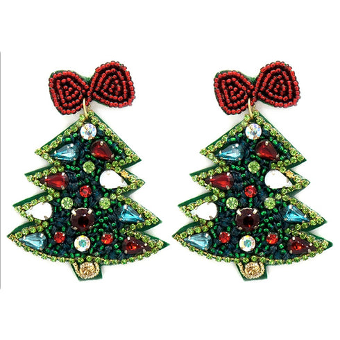 HOLIDAY BEADED EARRINGS