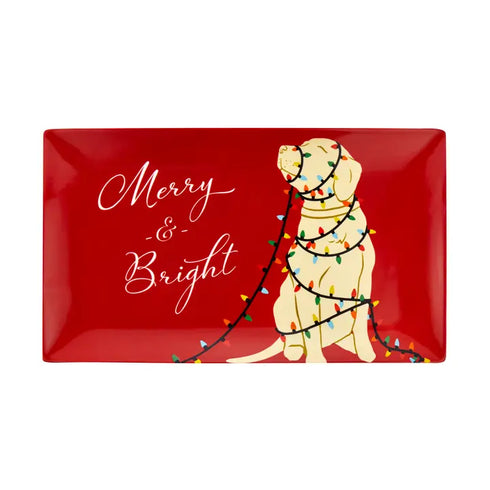 MERRY & BRIGHT SERVING TRAY