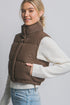 HIGH NECK PUFFER VEST