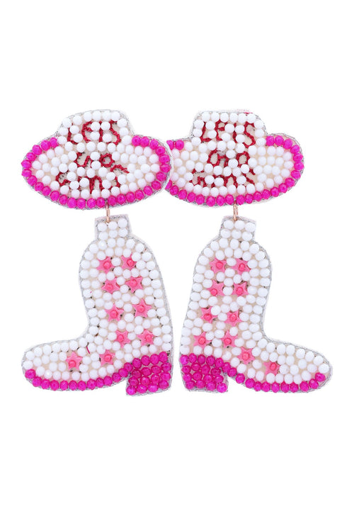 BOOTS BEADED EARRINGS