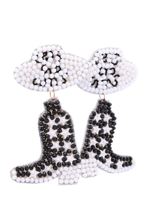 BOOTS BEADED EARRINGS