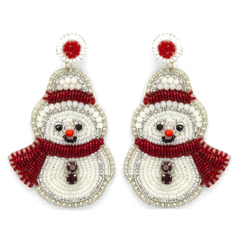 HOLIDAY BEADED EARRINGS
