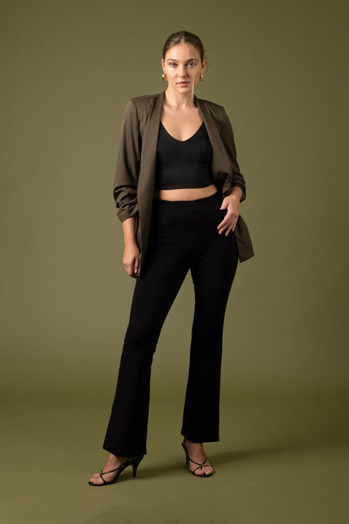 RISSA COLLARLESS BLAZER