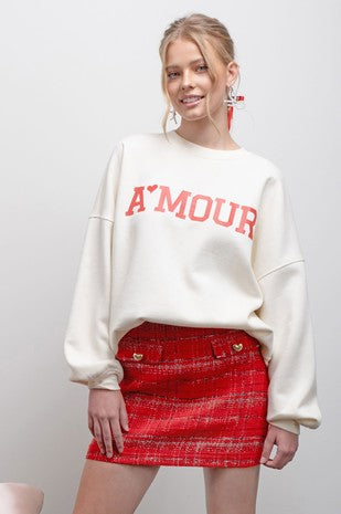 AMOUR GRAPHIC SWEATSHIRT