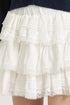 ADELINE TIERED LACE TRIMMED SKIRT