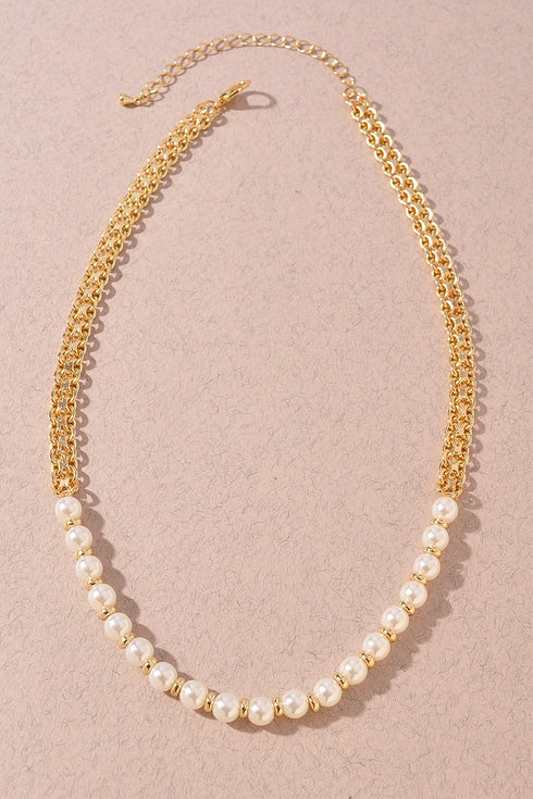 GRACE GOLD PEARL NECKLACE