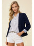 STRIPE LINEN BLAZER