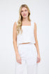 SQUARE CROP NECK TANK