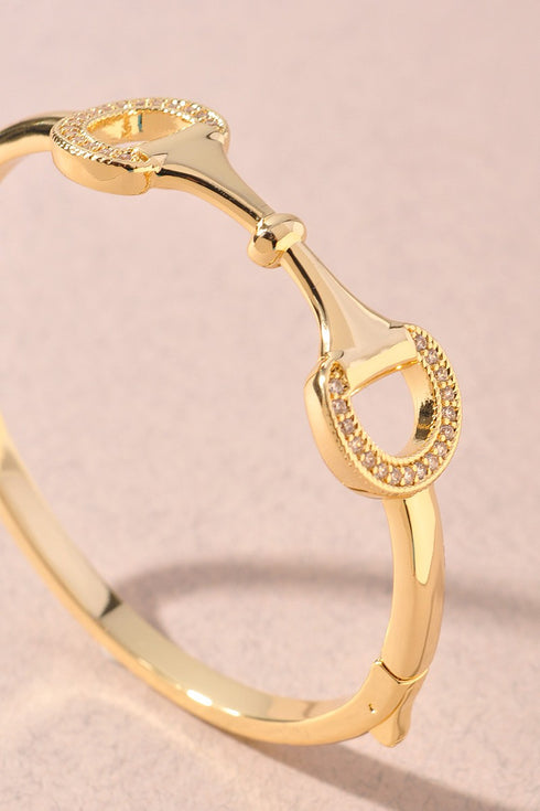 CZ HORSESHOE BANGLE
