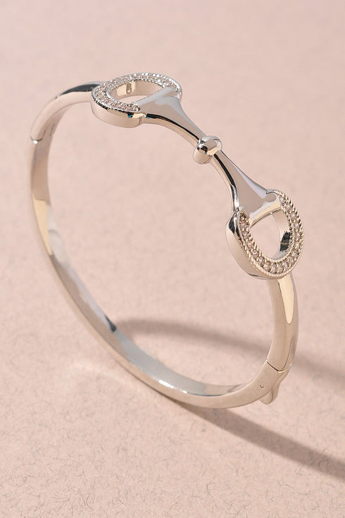 CZ HORSESHOE BANGLE