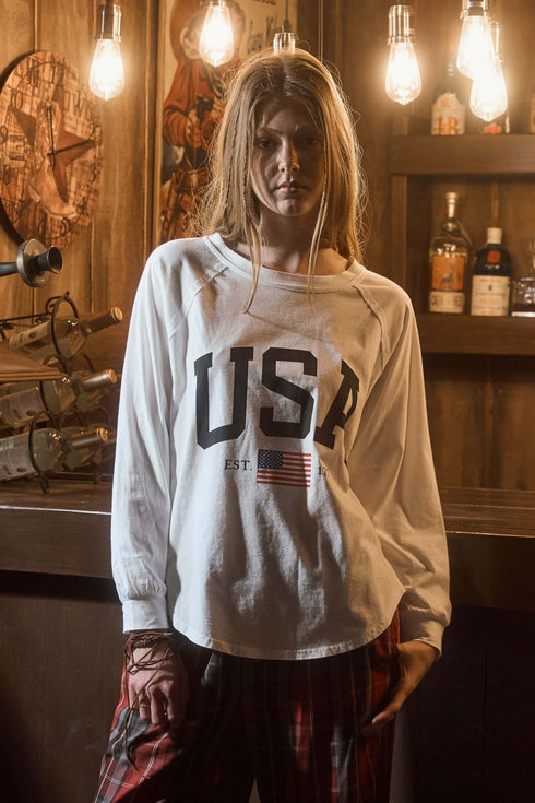 UGA RAGLAN LONG SLEEVE TEE