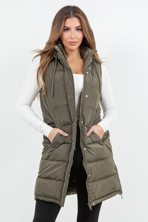 LONG PUFFER VEST