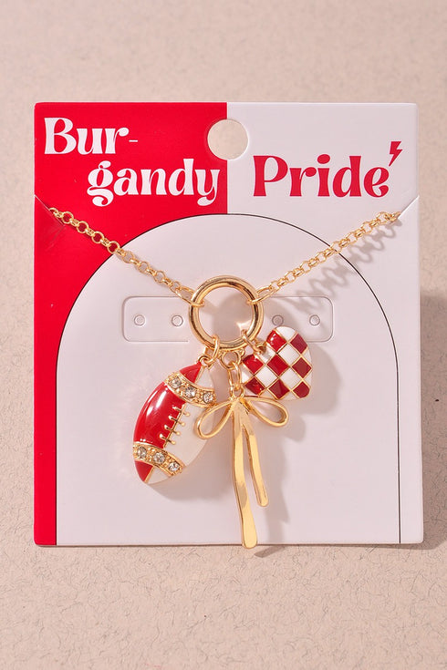 FOOTBALL CHARM NECKLACE