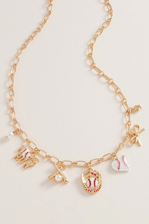 BASEBALL CHARM NECKLACE