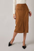 MIDI SUEDE SKIRT