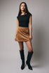 SUEDE MINI SKIRT