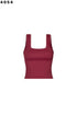 SQUARE NECK CROP RIB TANK