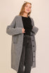 CLASSIC BUTTON LONGLINE CARDIGAN
