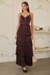 PLAID TIERED MAXI DRESS