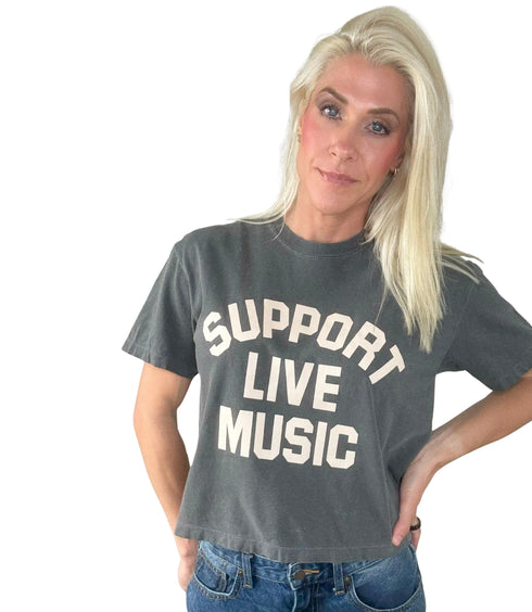 SUPPORT LIVE MUSIC TEE